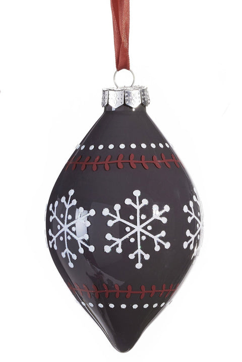 Boule de Noël scandinave noire