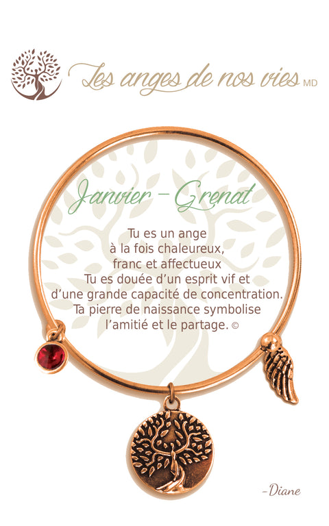 Bracelet en laiton "Janvier"