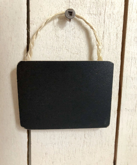 Étiquette cadeau noire "vide"