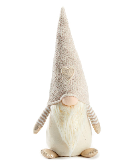Figurine de gnome beige