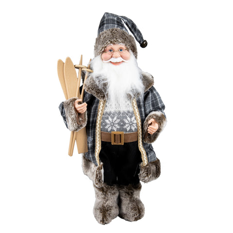 Père Noël debout en tissu