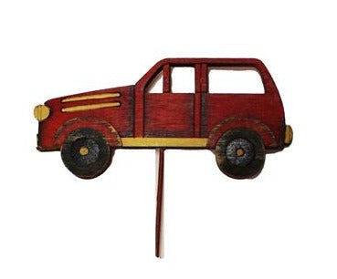 Camion rouge sur tige