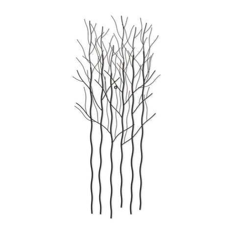 Décoration de mur d'arbres noir