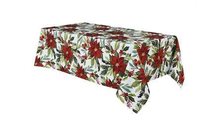 Nappe à motif de poinsettia