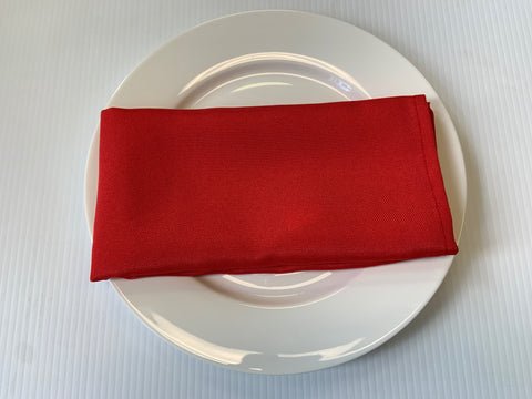 Serviettes de table rouge