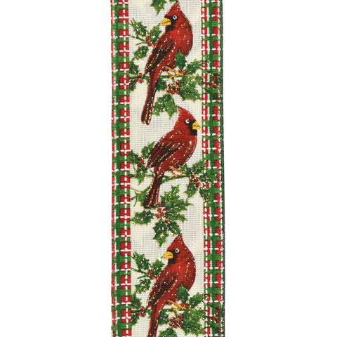 Ruban à motifs de cardinaux
