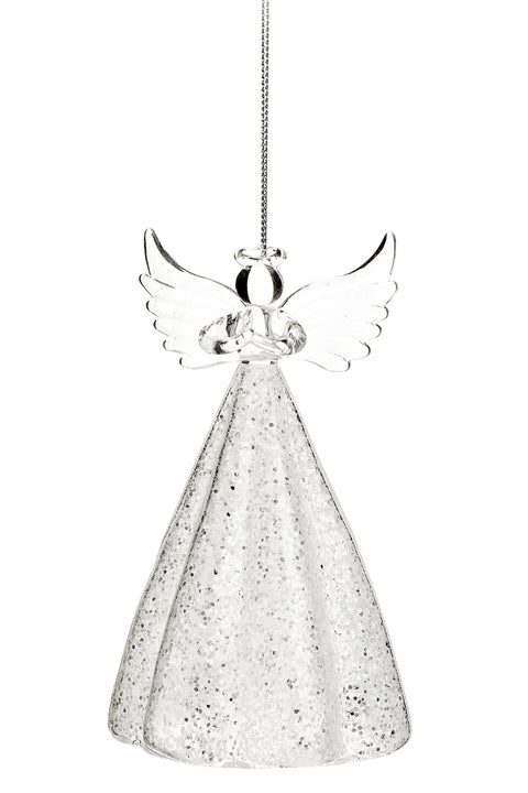 Ornement d'ange en verre