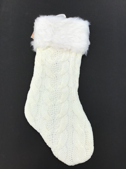 Bas de Noël en tricot