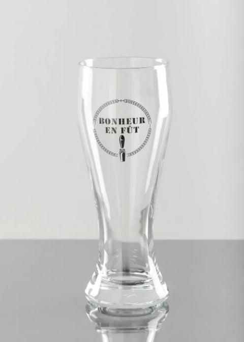 Verre à bière "Bonheur en fût"