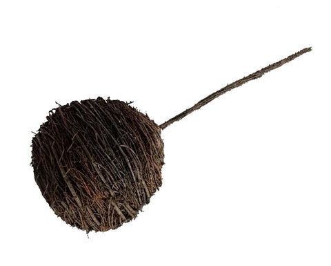 Boule en rotin sur tige