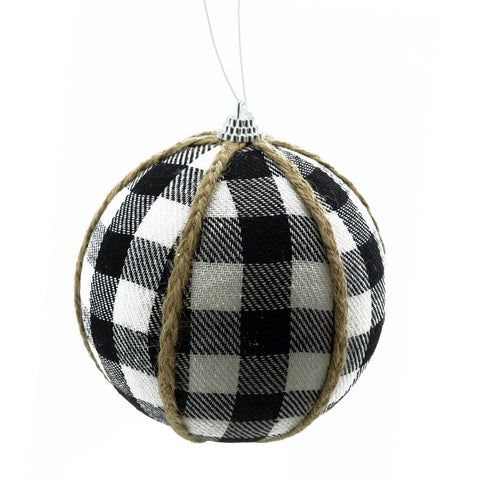 Boule de Noël à carreaux