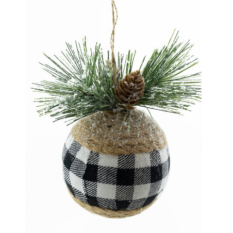 Boule de Noël en tissu