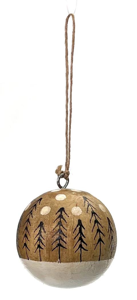 Boule de Noël en bois