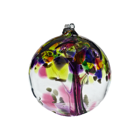 Boule de verre soufflé à arbre enchanté "Grâce"