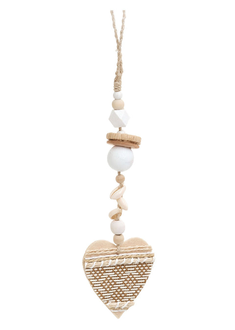 Coeur à suspendre en bois