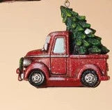 Ornement de camion rouge