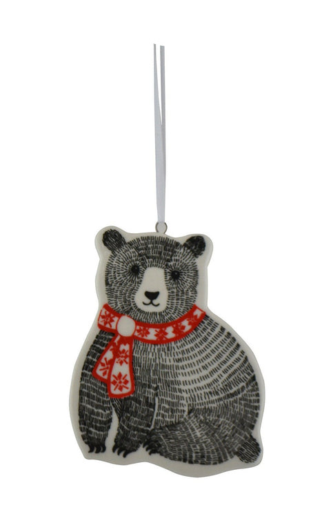 Ornement d'ours noir