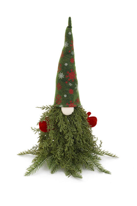 Père Noël à barbe en cèdre