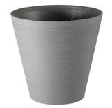 Pot Hoop gris en plastique