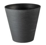 Pot Hoop noir en plastique