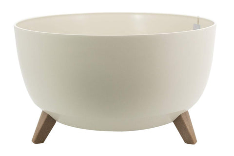 Pot Roma sur pieds blanc cassé