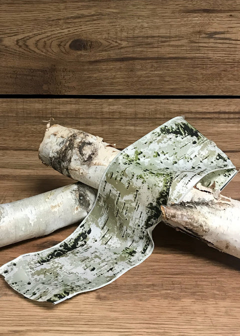 Ruban décoratif à motifs de bouleaux