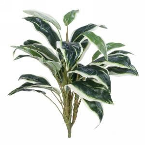Tige de feuillage vert artificielle