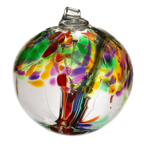 Boule de verre soufflé à arbre enchanté "Vie"