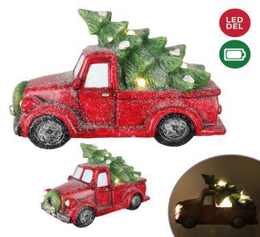Camion avec sapin avec lumière au LED