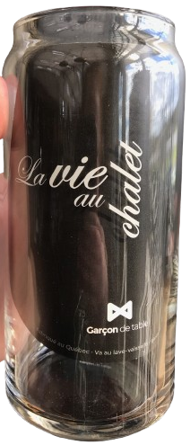 Verre à bière "La Vie au chalet"