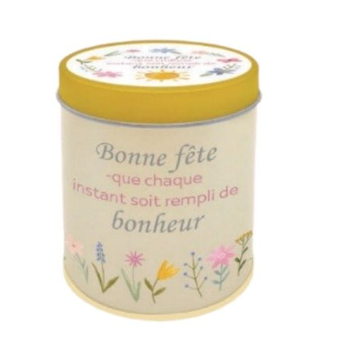 Bougie "Bonne fête - que chaque instant soit rempli de bonheur"