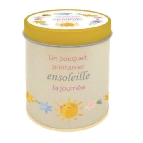 Bougie "Un bouquet printanier ensoleille la journée"