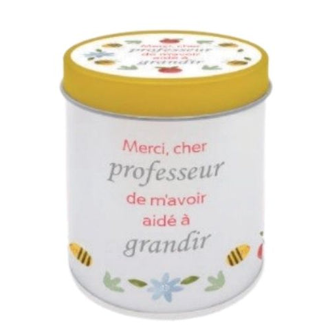 Bougie "Merci, cher professeur, de m’avoir aidé à grandir"