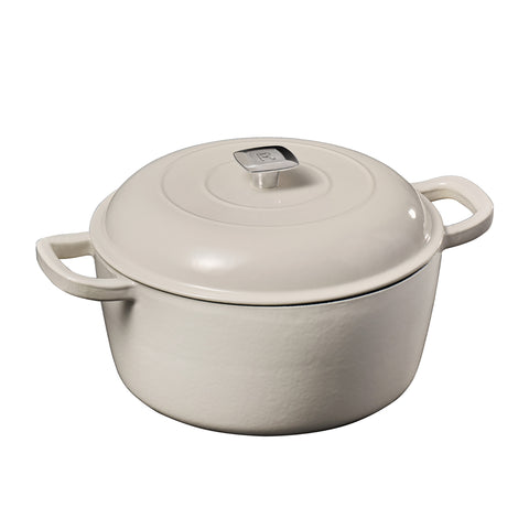 Cocotte en fonte d'acier émaillée rouge RICARDO