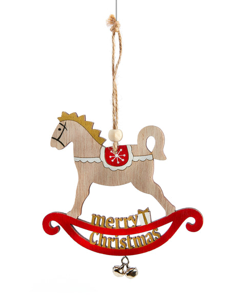 Ornement de cheval berçant "Premier Noël"