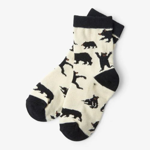 Chaussettes pour enfant "Ours sur fond naturel" - Hatley Little Blue House