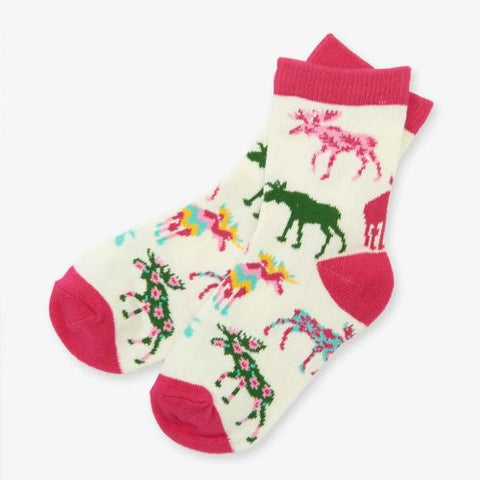 Chaussettes pour enfant "Orignaux à motifs" - Hatley Little Blue House