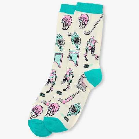 Chaussettes pour femme "Soirée de hockey" - Hatley Little Blue House