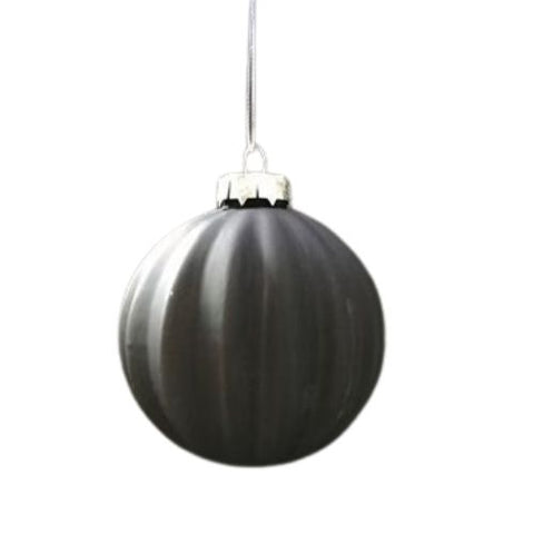 Boule de Noël noir mat