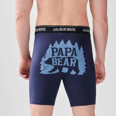 Caleçon boxeur pour homme "Papa ours dans les bois" - Hatley Little Blue House