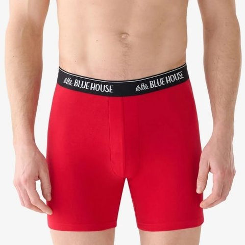Caleçon boxeur ajusté pour homme "Balles de neige Snow Balls" - Hatley Little Blue House