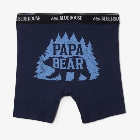 Caleçon boxeur pour homme "Papa ours dans les bois" - Hatley Little Blue House