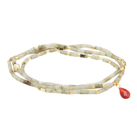Bracelet ou collier en labradorite – Pierre de magie