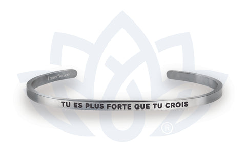 Bracelet Voix intérieure "Tu es plus forte que tu crois"
