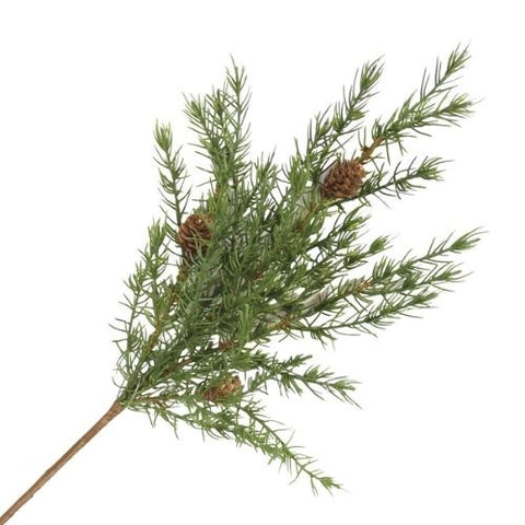 Tige décorative de cèdre avec pommes de pin