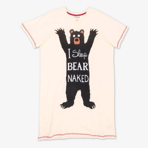 Chemise de nuit pour femme "Ours I Sleep Bear Naked" - Hatley Little Blue House