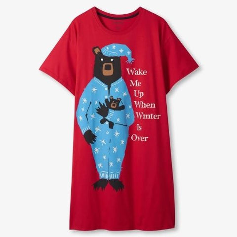 Chemise de nuit pour femme "Ours en pyjama" - Hatley Little Blue House