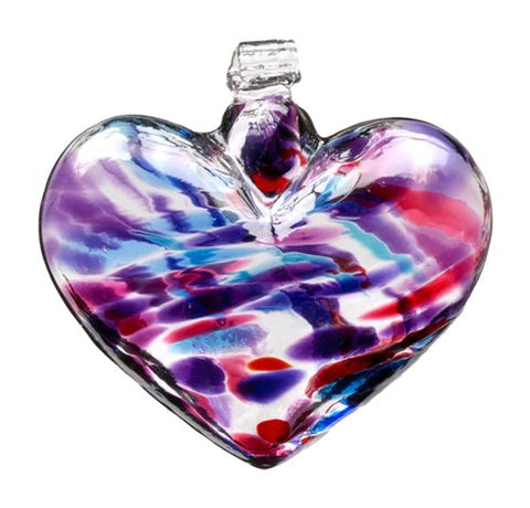 Coeur en verre soufflé "Berry"