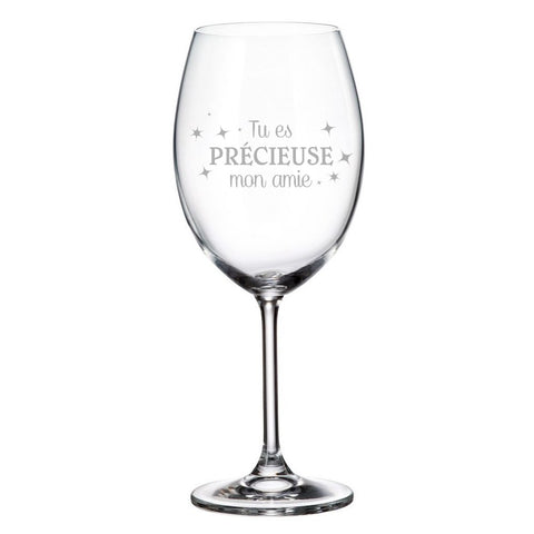 Coupe à vin – Tu es précieuse mon amie