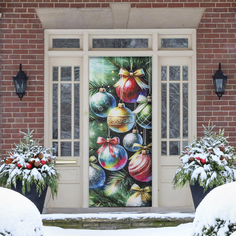 Couvre-porte décoratif Ornements de Noël